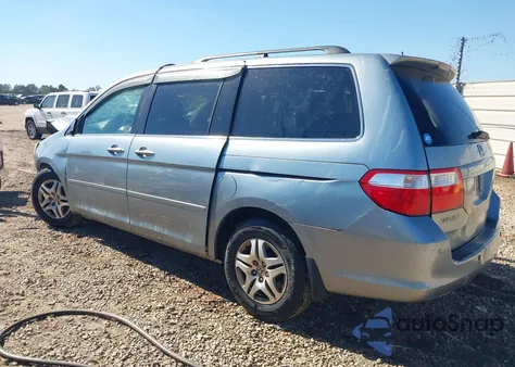 2007 Honda Odyssey Ex-L из США, поврежденный, VIN 5FNRL38657B080013